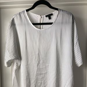 J.Crew Pinstripe Top